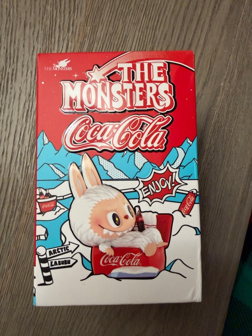Labubu Coca-Cola Arctic Bunny Collectible Box in Red, White, Blue